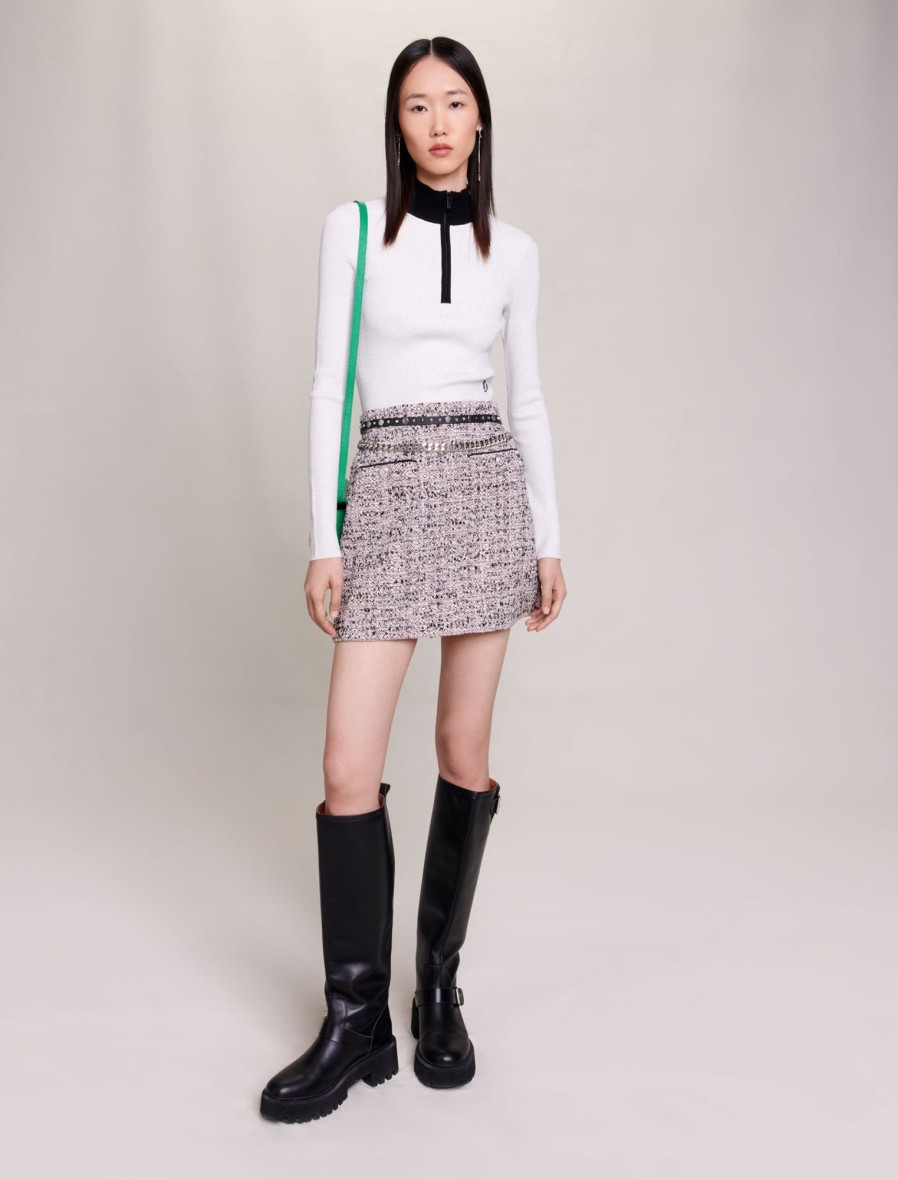 Maje Tweed | Short Tweed Skirt