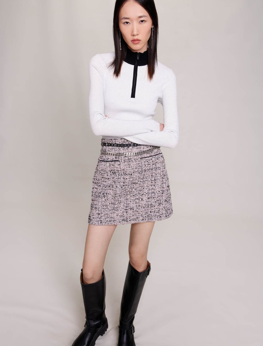 Maje Tweed | Short Tweed Skirt