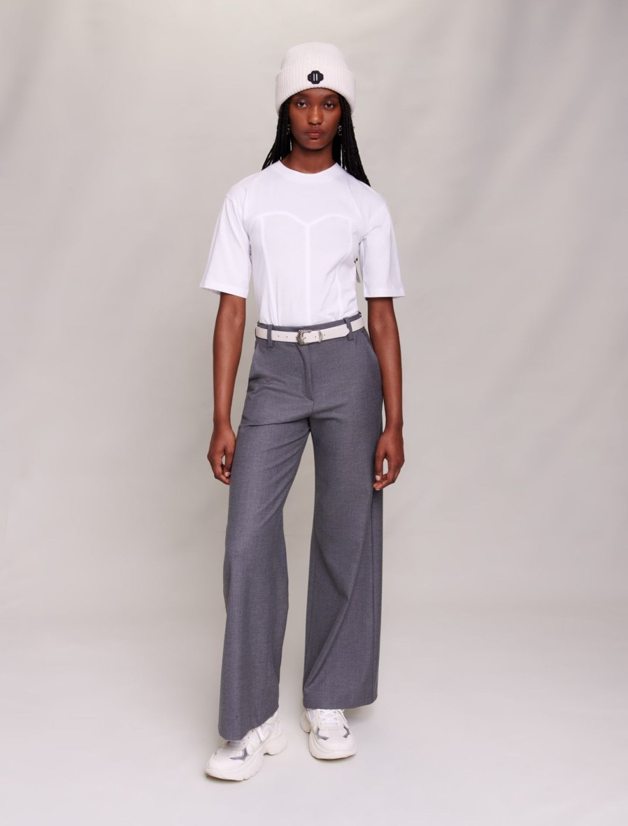 Maje Eco-Friendly Selection | Corset Tshirt