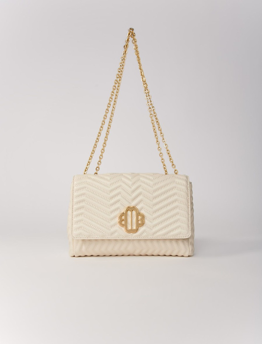 Maje Eco-Friendly Selection | Leather Bag With Chain