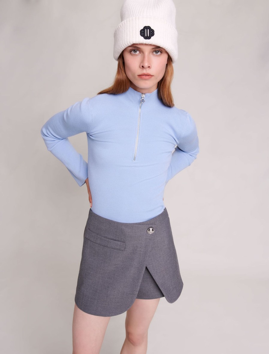 Maje Eco-Friendly Selection | Short Wraparound Skirt