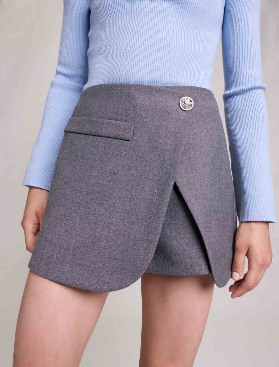 Maje Eco-Friendly Selection | Short Wraparound Skirt