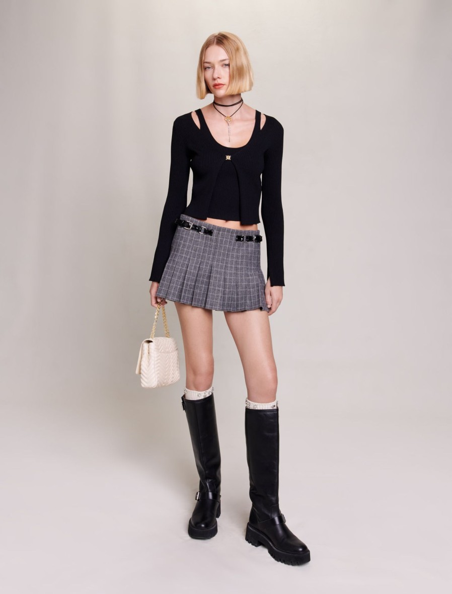 Maje Eco-Friendly Selection | Stretch Knit Twin Set