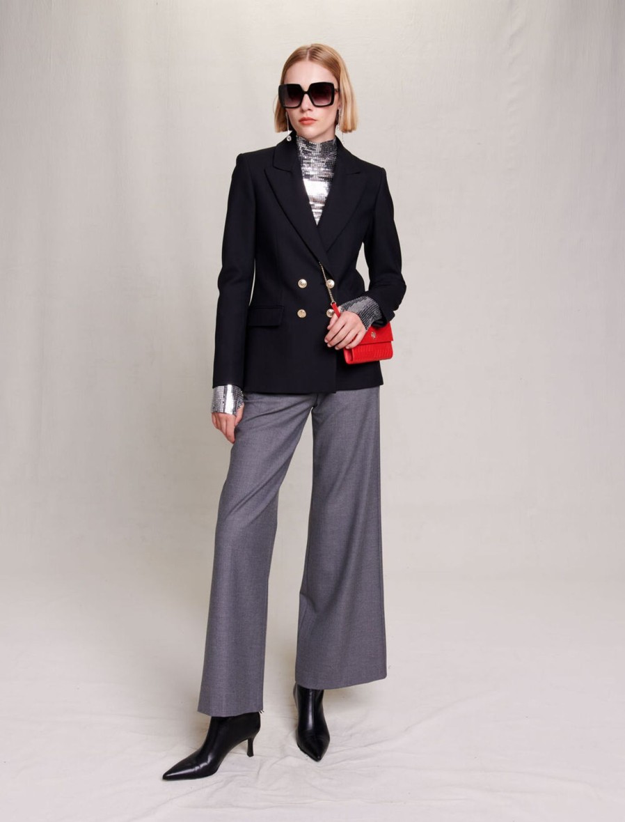 Maje Eco-Friendly Selection | Slim Fit Suit Jacket