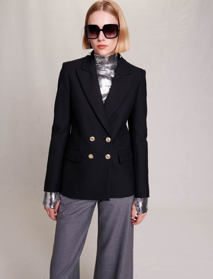 Maje Eco-Friendly Selection | Slim Fit Suit Jacket