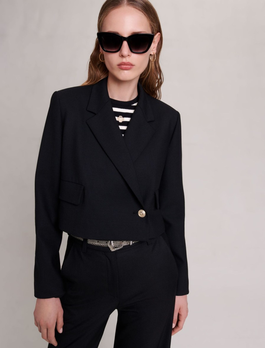 Maje Eco-Friendly Selection | Short Straight Fit Jacket