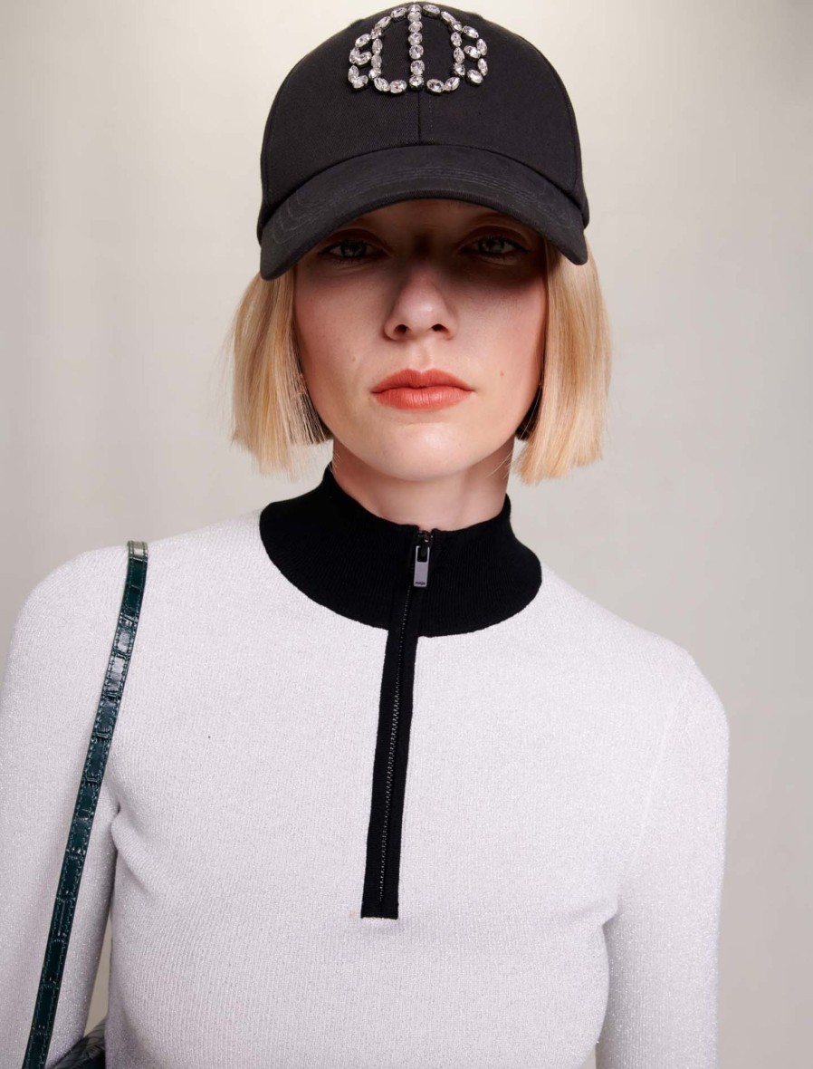 Maje Eco-Friendly Selection | Sweater With Zipped Neckline