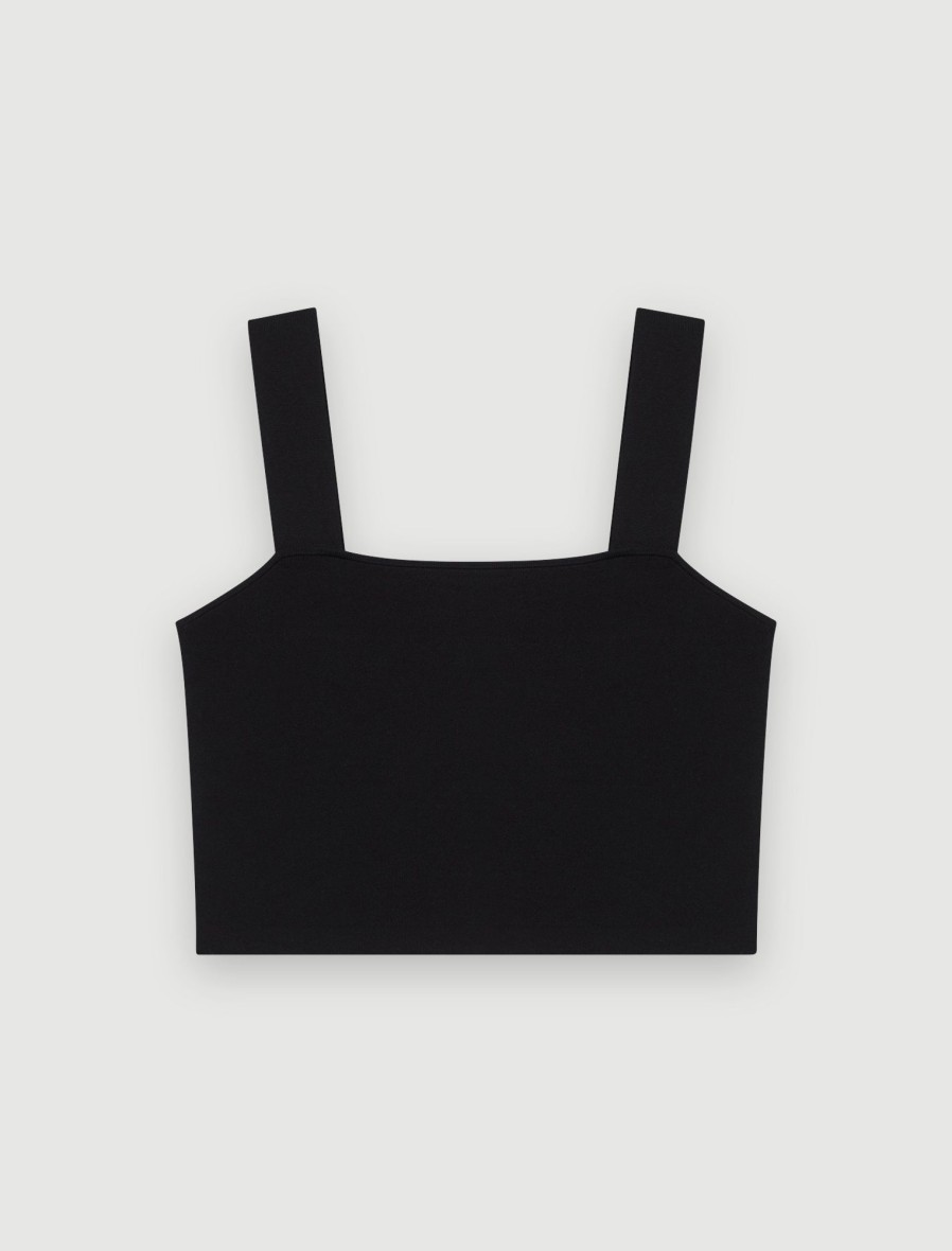 Maje Eco-Friendly Selection | Knitted Crop Top