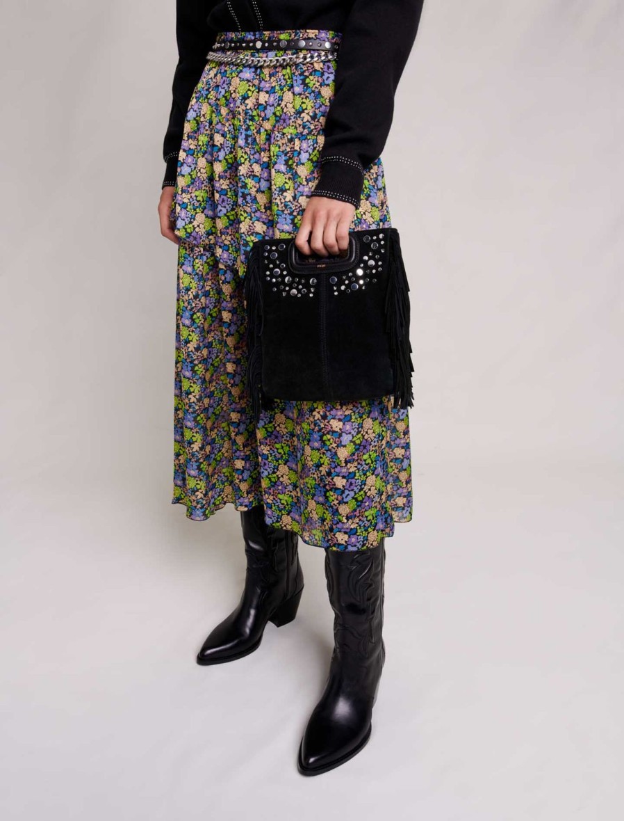Maje Eco-Friendly Selection | Long Floral Skirt
