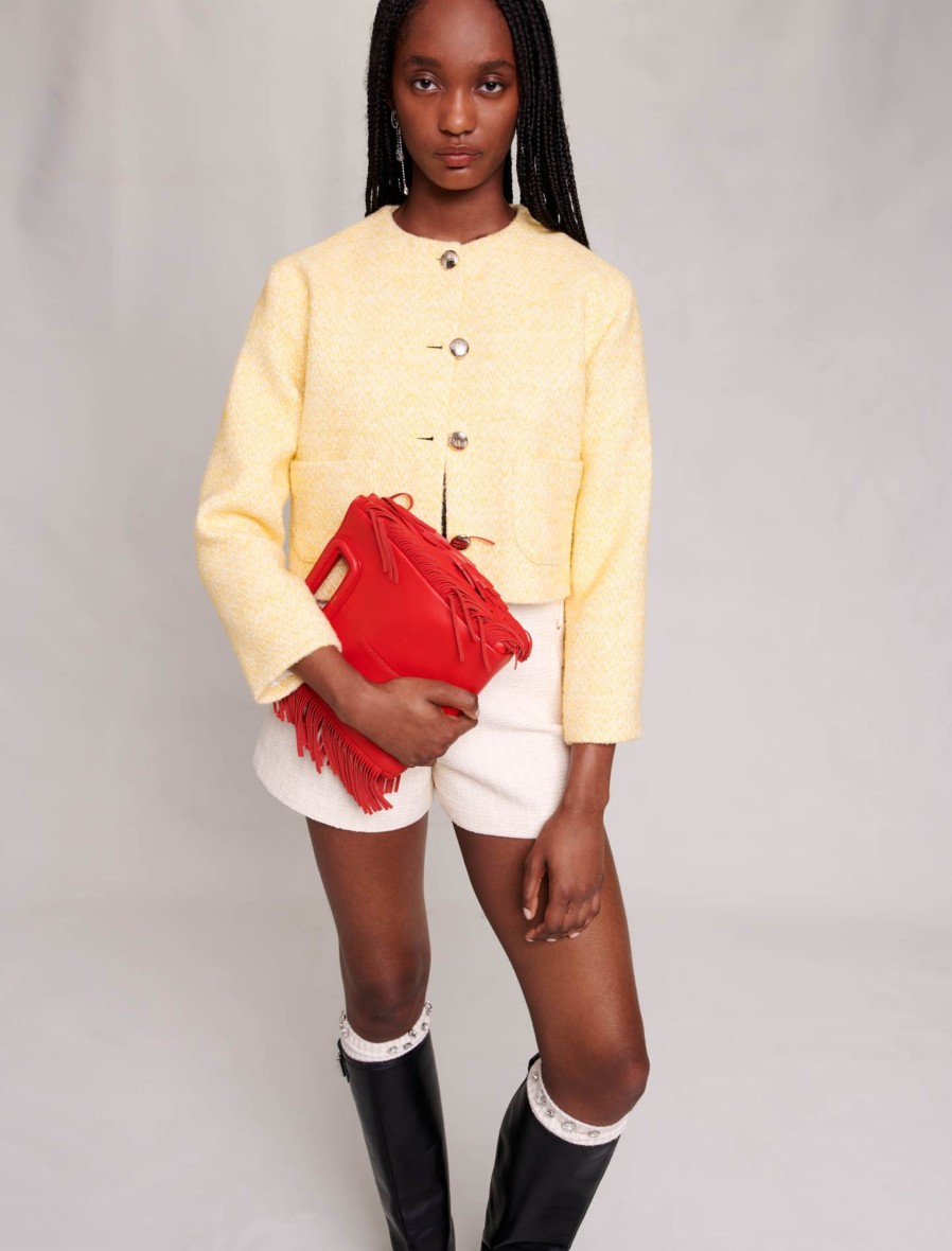 Maje Tweed | Short Jacket In Tweed
