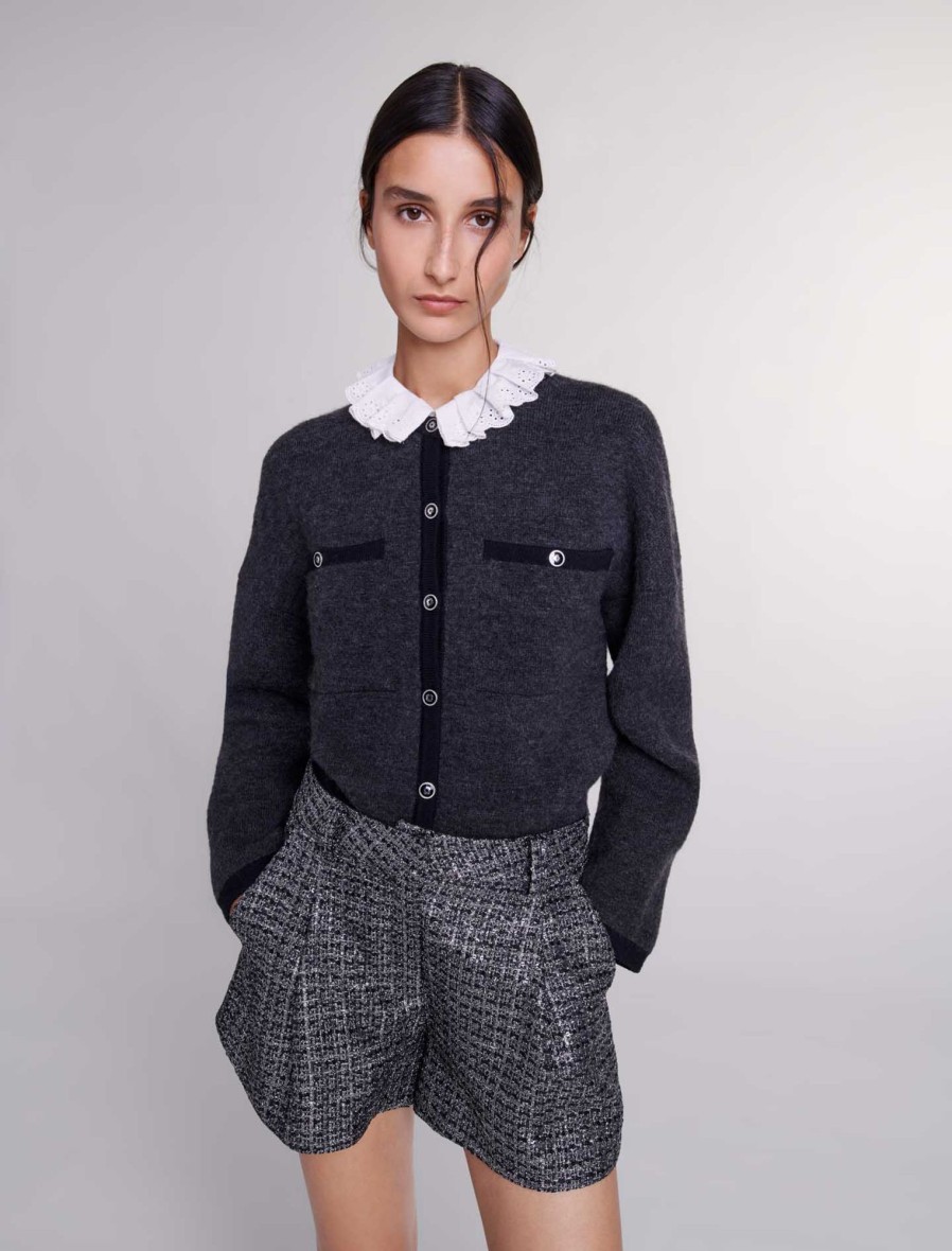 Maje Tweed | Shiny Tweed Shorts