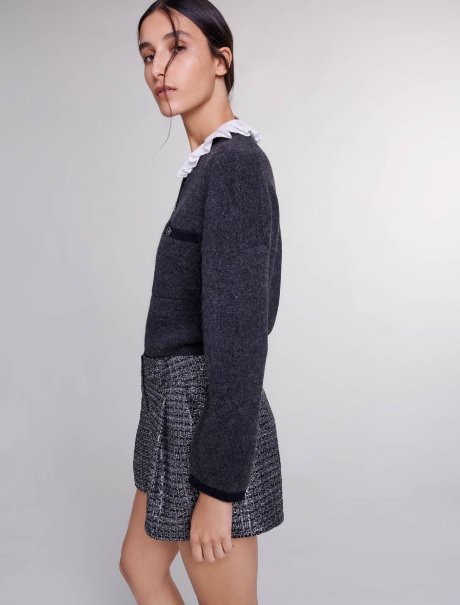 Maje Tweed | Shiny Tweed Shorts