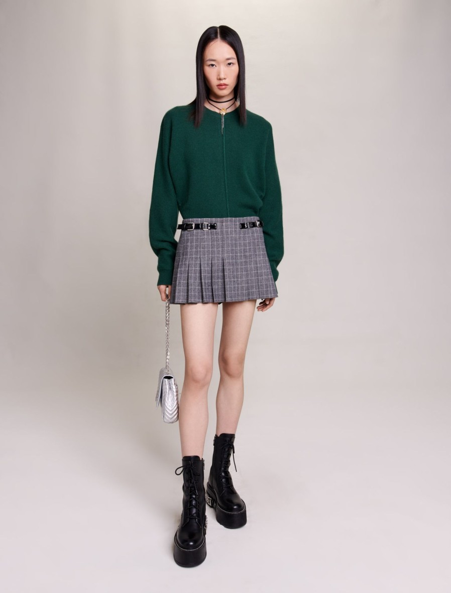 Maje Eco-Friendly Selection | Short Pleated Skirt