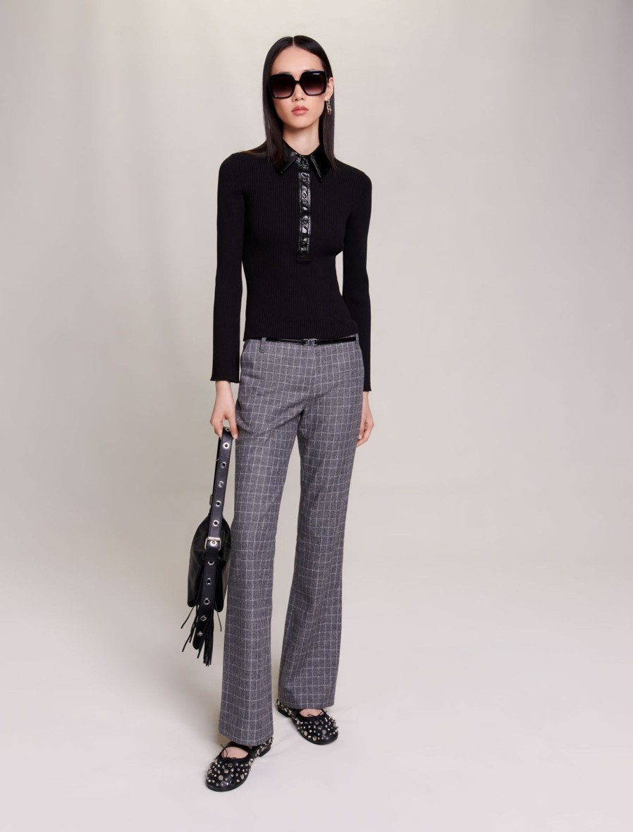 Maje Eco-Friendly Selection | Knit Polo Jumper