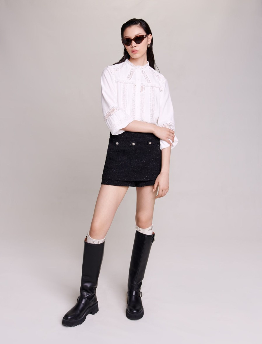 Maje Eco-Friendly Selection | Tweed Shorts