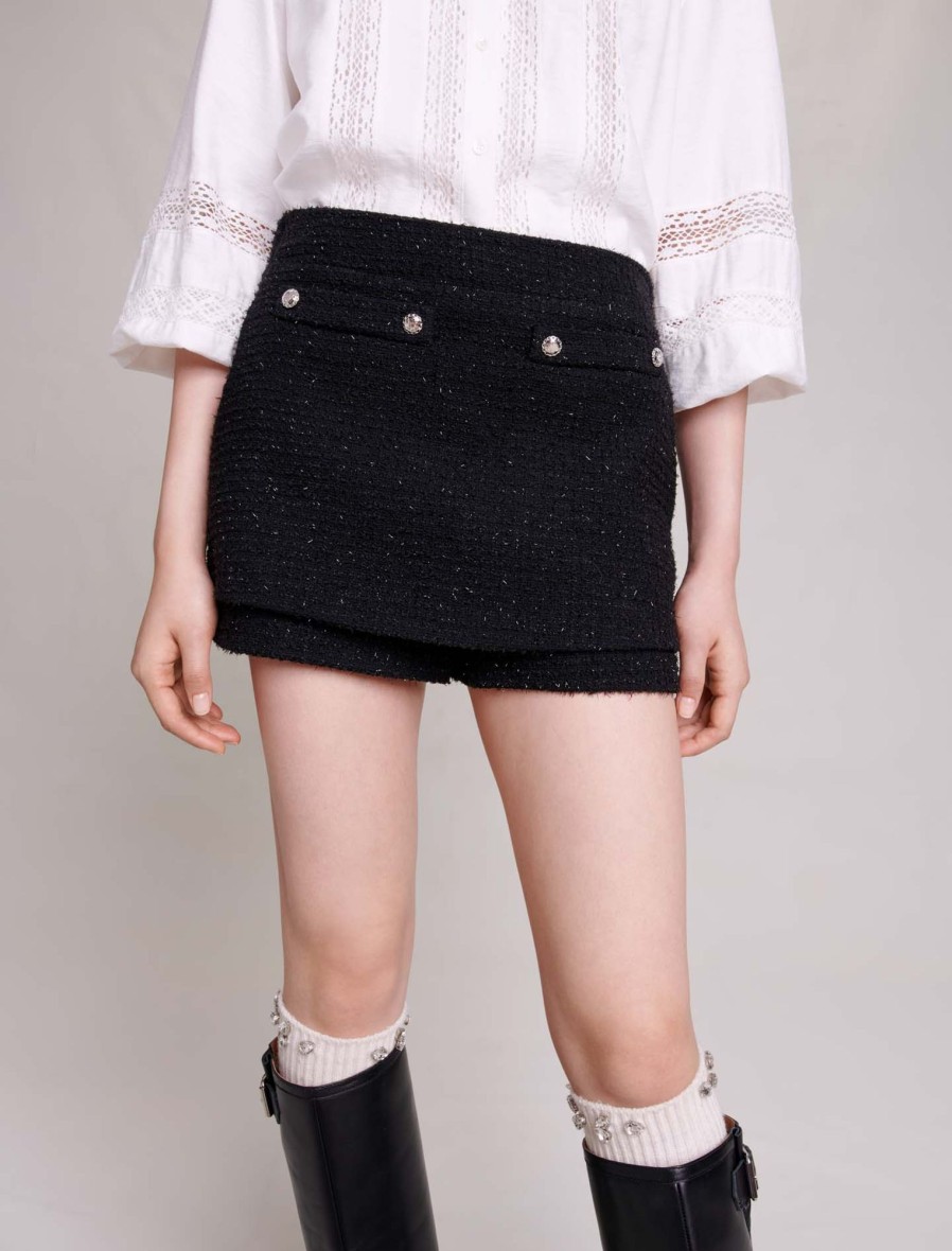 Maje Eco-Friendly Selection | Tweed Shorts