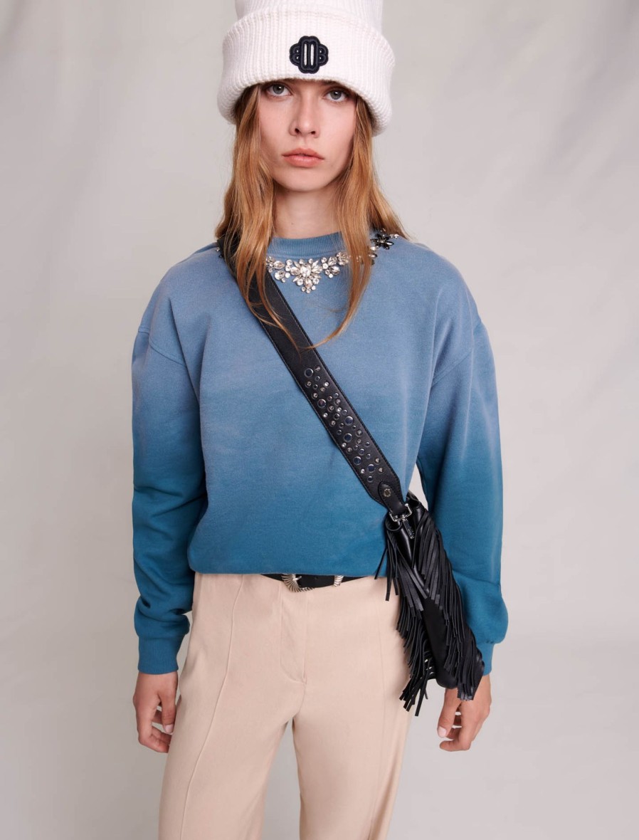 Maje Eco-Friendly Selection | Two Tone Sweatshirt