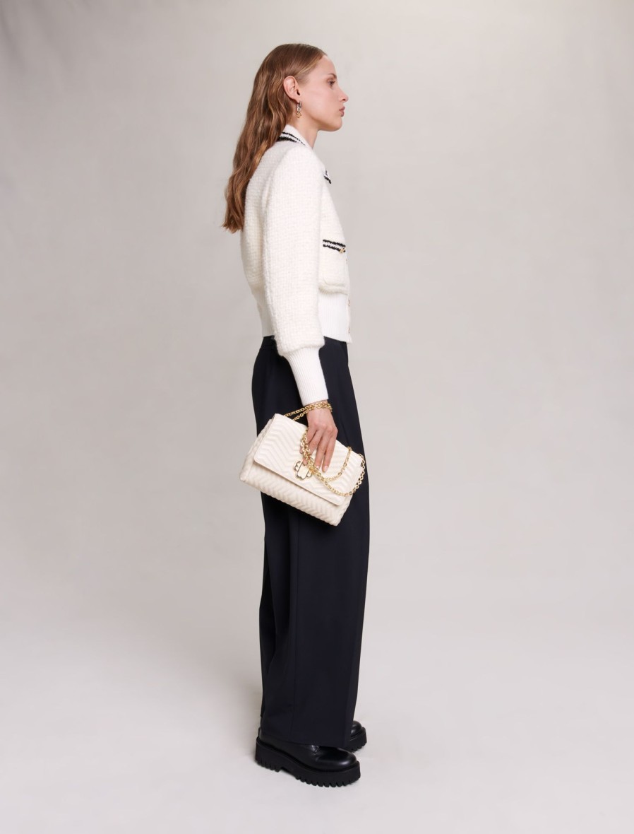 Maje Eco-Friendly Selection | Contrasting Tweed-Style Jacket