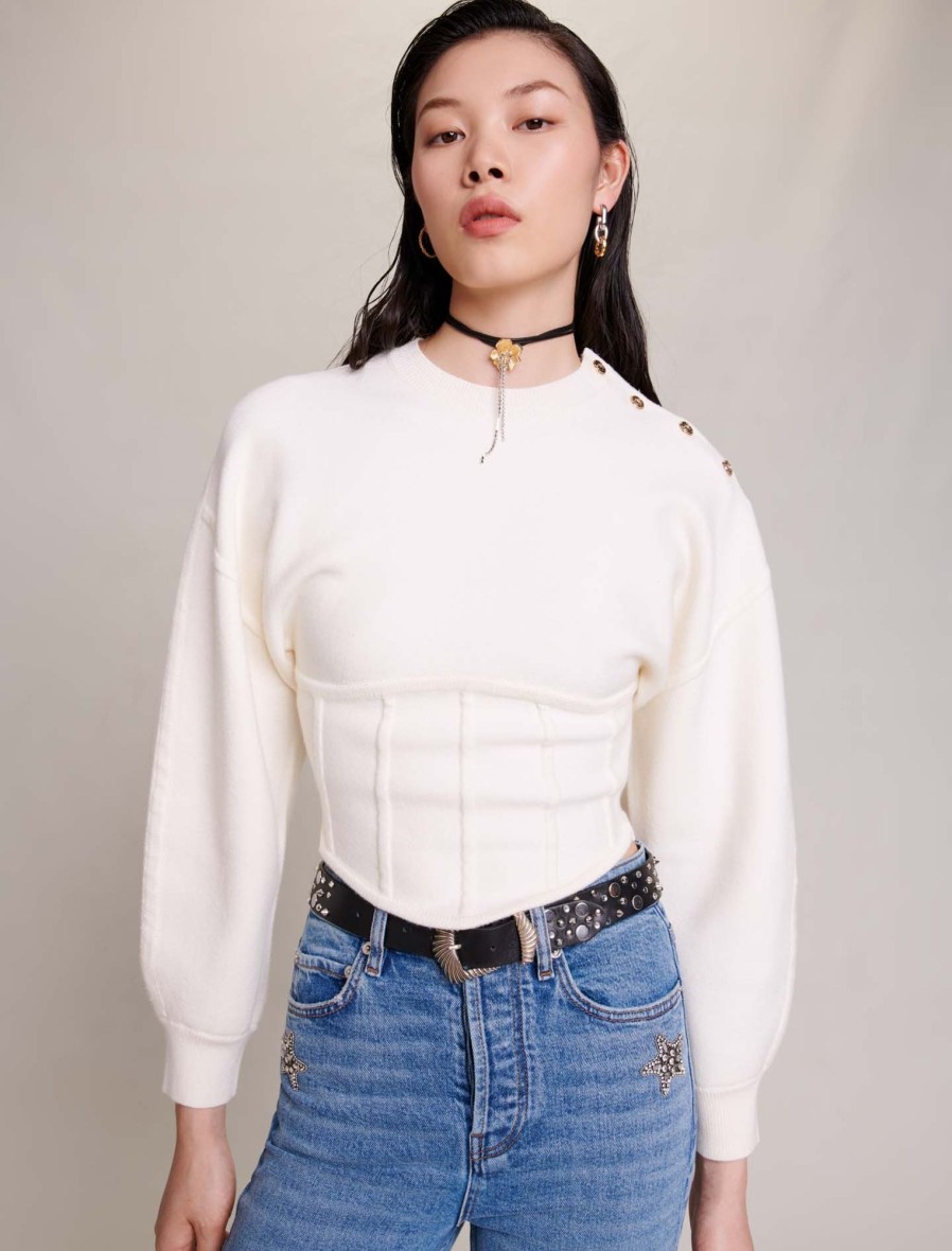 Maje Eco-Friendly Selection | Corset Sweater
