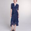 Maje Party Dresses | Long Dress With Ruffles