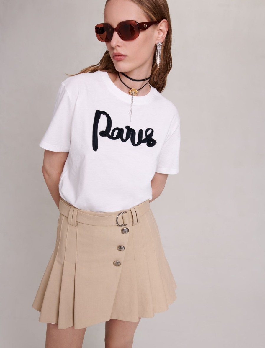 Maje Eco-Friendly Selection | Paris Cotton T Shirt