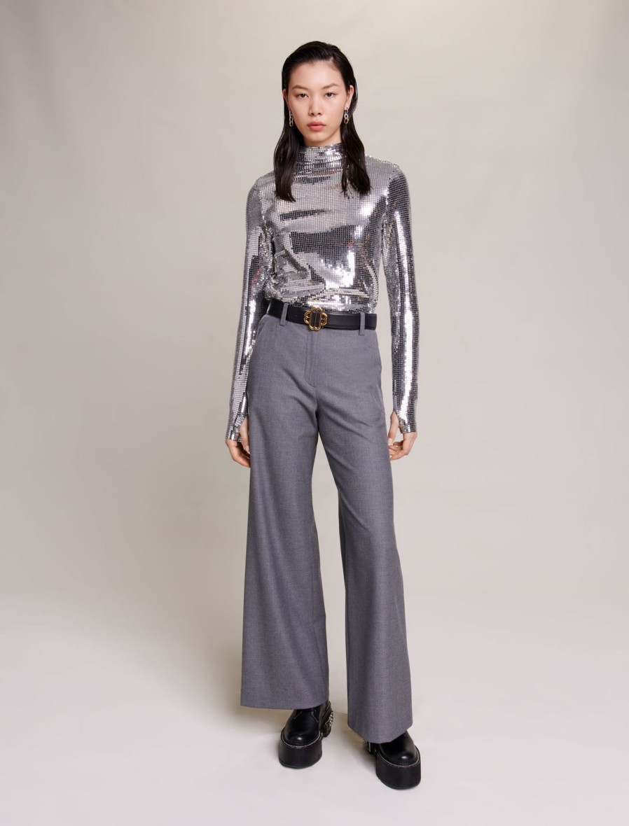 Maje Eco-Friendly Selection | Wide Leg Trousers