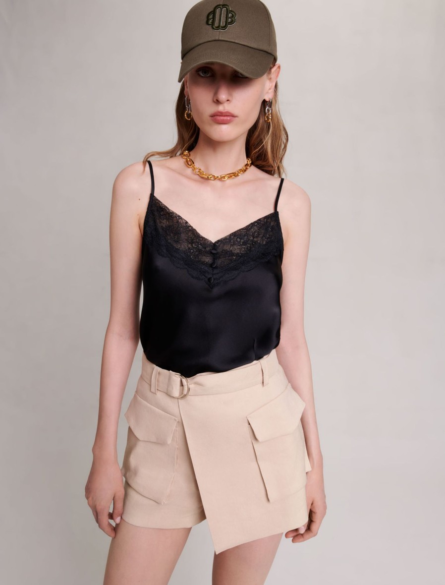Maje Eco-Friendly Selection | Asymmetric Cargo Shorts