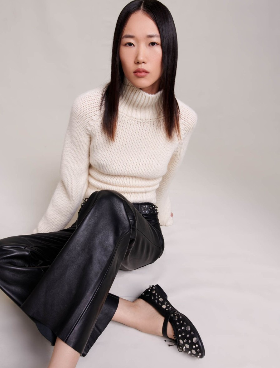 Maje Eco-Friendly Selection | Straight Leather Pants