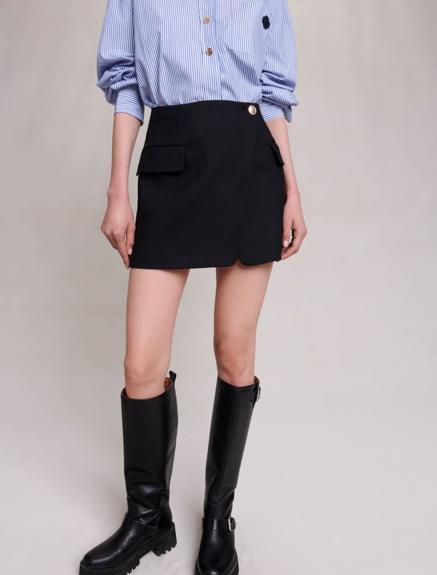 Maje Eco-Friendly Selection | Asymmetric Wrap Skirt