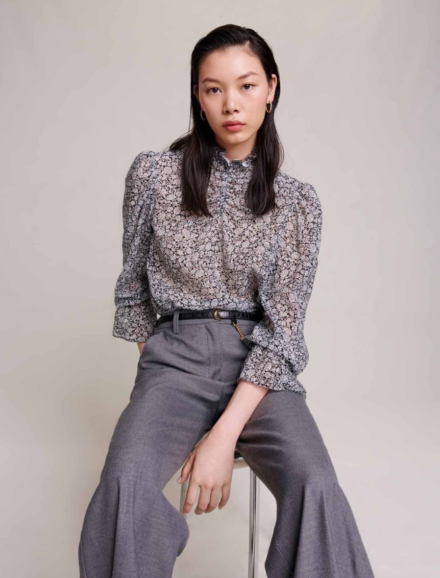 Maje Eco-Friendly Selection | Flower Print Blouse