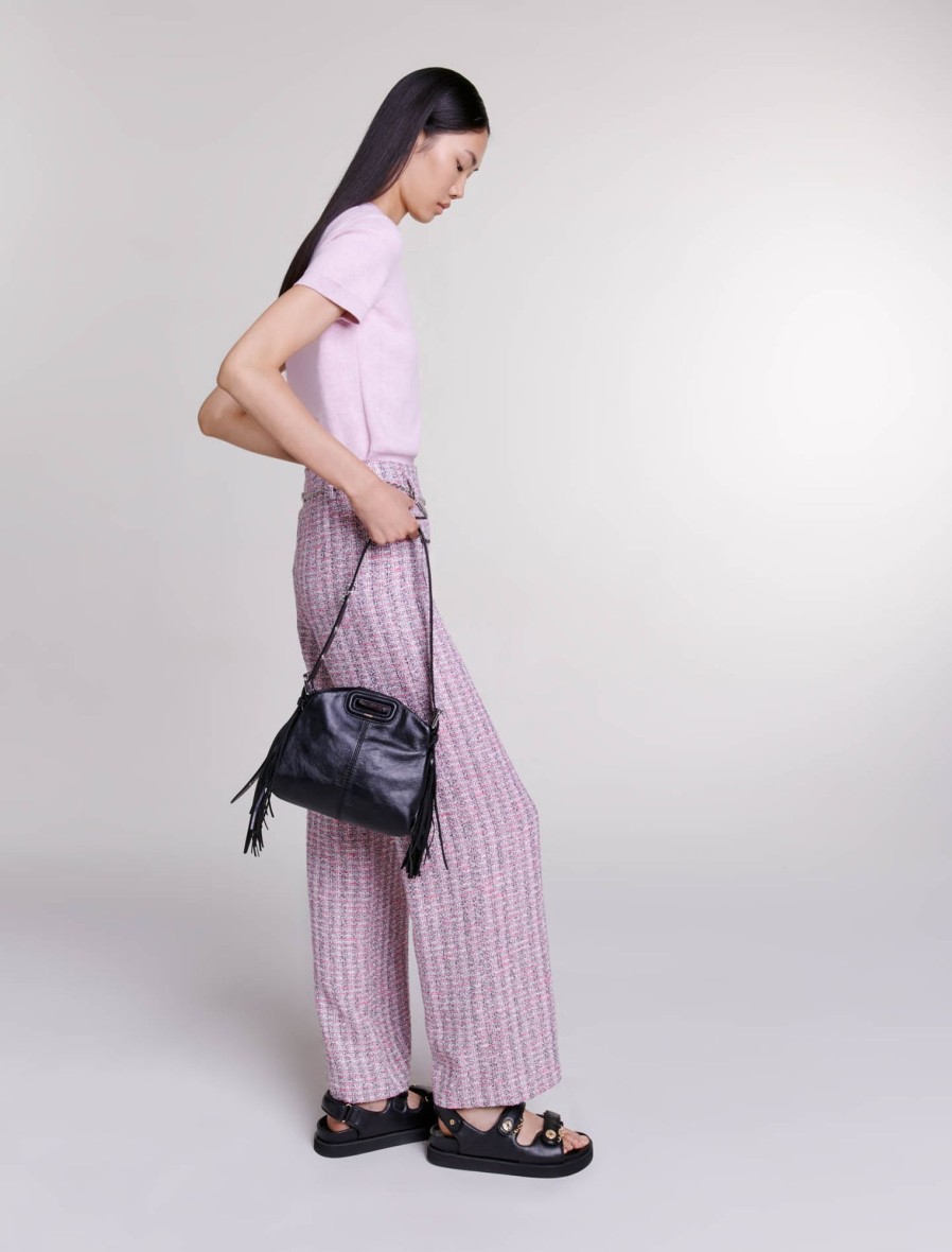 Maje Tweed | Wide Tweed Pants